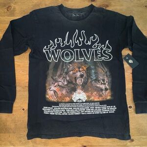 Darc Sport Wolves Club Cerberus Vintage LS Tee Black Men's T-Shirt L